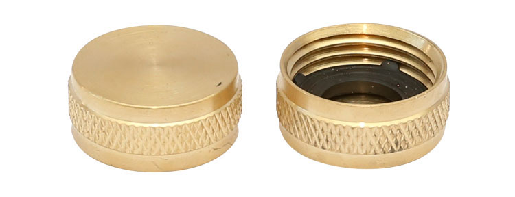 3/4 in. பித்தளை Threaded Female garden Hose End Caps